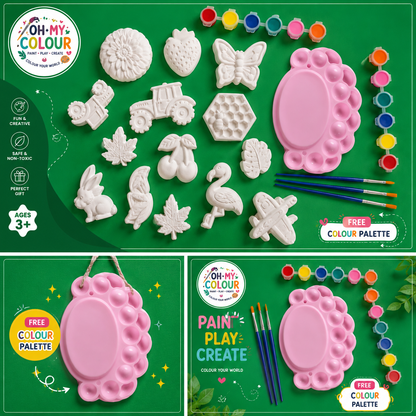 Bundle of 3 Packs - 17 Molds - 18 Paint Colours - 3 Brushes