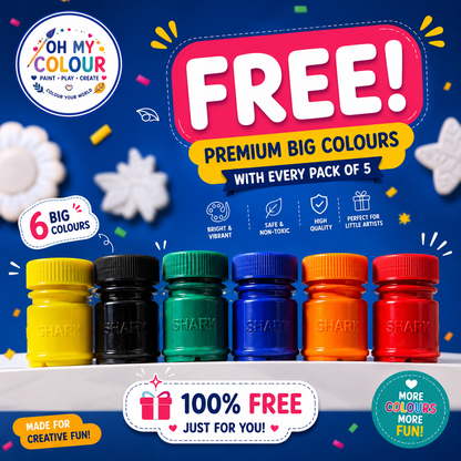 Bundle of 5 Packs - 27 Molds - 5x6 Paint Colours - 5 Brushes - FREE DELIVERY